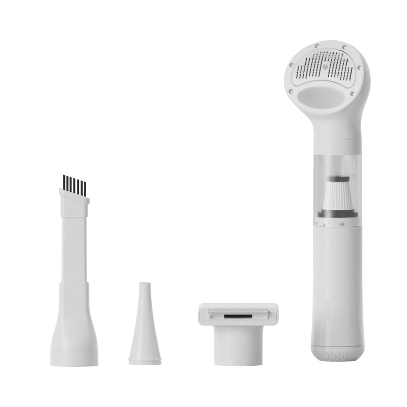 White handheld pet cleaning cordless vacuum